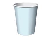 Club Pack of 192 Pastel Baby Blue Disposable Paper Hot and Cold Drinking Party Cups 9oz.