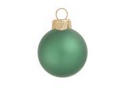 6ct Matte Soft Green Glass Ball Christmas Ornaments 4 100mm