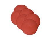 Set of 6 Decorative Round Guava Colored Braided Table Placemats 14.75