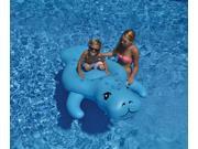 72 Light Blue Manatee Inflatable Swimming Pool Floating Lounge Raft