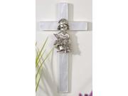 Boy s Mother of Pearl First Communion Wall Cross