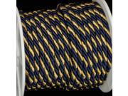 Navy Blue with Gold Braided Cording 8mm x 27 Yards