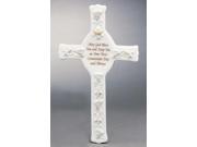 First Holy Communion Porcelain Wall Cross 8.75