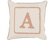 22 Beige and Brown A Big Kid Blocks Decorative Throw Pillow