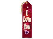 Pack of 6 Red â€œI Love You Jeweled Valentine s Day and Wedding Ribbon Bookmarks 8