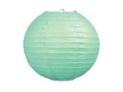 Club Pack of 18 Mint Green Hanging Paper Lantern Party Decorations 9.5