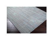 5 x 8 Winter Forest Blue Wool Area Throw Rug