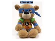14 Teenage Mutant Ninja Turtles Leonardo Fuzzy Bear Stuffed Animal Toy