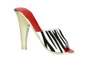 5 Fashion Avenue Zebra Print High Heel Stainless Steel Bottle Opener