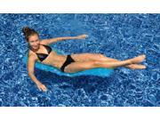 47 Blue Mesh Foldable Flip and Float Swimming Pool Lounger Raft