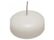 Club Pack of 12 Round Extra Large Unscented White Floating Candles 3
