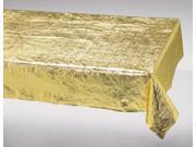 Club Pack of 12 Rectangular Gold Metallic Party and Banquet Table Cloths