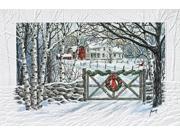 Pack of 16 Friendly Farm Fine Art Embossed Deluxe Christmas Greeting Cards