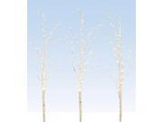 3 LED Lighted Enchanted Garden Artificial Standing Birch Branches 56 Warm Wht