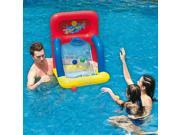 34 Red Yellow and Blue Inflatable Swimming Pool Water Sports Basketball Shooting Game