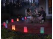 Set of 10 Lighted Multi Colored Party Time Luminaria Pathway Markers