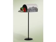 7.5 Merry Christmas Mailbox with Stand Holiday Accessory Decoration
