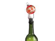 4.5 Orange LED Lighted Color Changing Christmas Ornament Wine Bottle Stopper