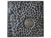 36.5 Distressed Midnight Blue Flower Wall Art Decoration