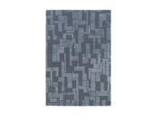 2 x 3 Tetricalia Flux Denim Blue Hand Tufted with Viscose Accents Area Throw Rug