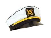 Club Pack of 12 Black and White Nautical Yacht Captain s Cap Halloween Costume Accessories Adult