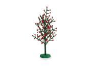 21.5 Red Berry and Green Glitter Artificial Christmas Tree Unlit