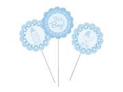 Club Pack of 18 Blue It s a Boy Baby Shower Party Decoration Centerpiece Picks 17