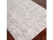 8 x 10 Ciottoli Light Beige Static Stripes Hand Tufted Wool Area Throw Rug