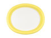 Club Pack of 96 Mimosa Yellow Coordinates Paper Oval Party Platters 12