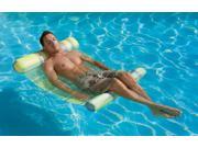 54 Green and Blue Plaid Extra Large Water Hammock Swimming Pool Lounger