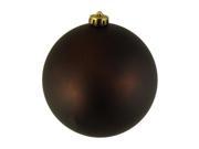 Matte Chocolate Brown Commercial Shatterproof Christmas Ball Ornament 8 200mm