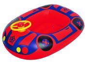 27 Red and Blue Children s Car Swimming Pool Inflatable Baby Boat Float