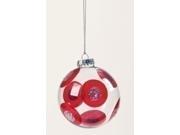 Sweet Memories Retro Glass Ball Red Dot Christmas Ornament 4 100mm