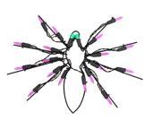 12 Battery Operated LED Lighted Spider Halloween Window Silhouette