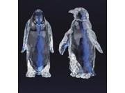 Pack of 4 Icy Crystal Decorative Penguin Figurines 5.5