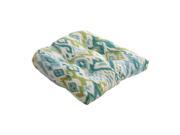 Gunnison Teal Blue and Green Dyed Indonesian Cotton Chair Cushion 19 x 19
