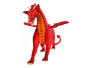 47.25 Life Like Handcrafted Extra Soft Plush Red Dragon Ride on Stuffed Animal