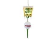 4.25 19th Hole Golfball and Tee Best Shot of the Day Golfer Christmas Ornament