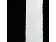 White Double Velvet Craft Ribbon 9.5mm x 8 Yards