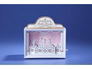 Pack of 2 Icy Crystal Animated Musical Decorative Ballet Theatre Figurines 6.25