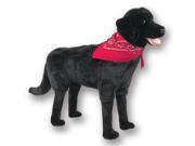 39 Soft Stuffed Plush Standing Black Labrador Retriever Footrest Ottoman