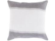 20 Gray and White Double Dip Decorative Throw Pillow Down Filler
