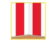 Pack of 6 Red and White Stripes Photo Backdrop Party Decorations 30