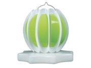 Set of 2 Green and White Solar Powered Swimming Pool or Spa Floating or Hanging Lanterns 9.25
