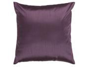 22 Shiny Solid Pretty Purple Plum Decorative Throw Pillow
