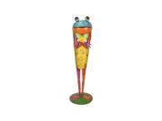 24 Bright Multi Color Distressed Finished Frog Outdoor Garden Planter