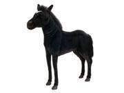 38 Lifelike Handcrafted Extra Soft Plush Black Beauty Ride On Horse Stuffed Animal