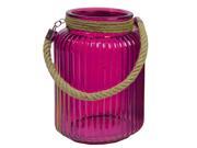 10 Tropicalia Electric Cotton Candy Pink Pillar Candle Holder or Storage Jar