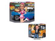 Pack of 6 Rock and Roll 50 s Car Hop and Greaser Photo Prop Decorations 37