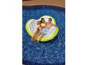 56.5 Water Sports Inflatable Lotus Blossom Swimming Pool Float for Two People